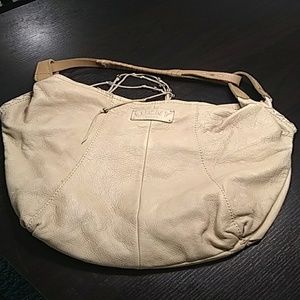 Lucky Brand Cream Shoulder Boho Bag